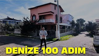 Denize 100 adım mavi bayraklı plajı harika konum uygun fiyatlı köşe villa