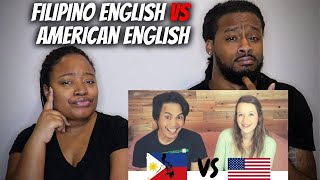 🇵🇭🇺🇸 American Couples Reacts "Filipino English and American English DIFFERENCES!"