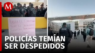 Policías de Oaxaca protestan y toman cuartel contra despidos masivos