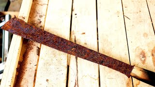 Tool Restoration Rust Removal - Sword Restoration -  Old Rusty Sword