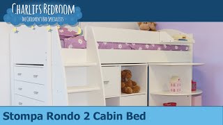 Stompa Rondo 2 Cabin Bed - Charlies Bedroom