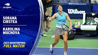 Sorana Cirstea vs. Karolina Muchova Full Match | 2023 US Open Quarterfinal