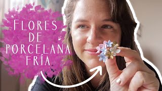 Cómo hacer FLORES de PORCELANA FRÍA para tocados de boda.