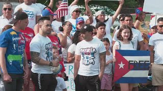 Louisville's Cuban-American community holds human rights walk for SOS Cuba movement