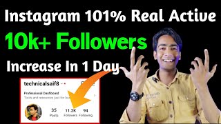 Instagram 101% Real Active Followers Increase Trick | Instagram Par Followers Kaise Badhaye