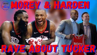 76ers President Daryl Morey Talks About PJ Tucker & Sixers G James Harden Comments On Tucker's Style