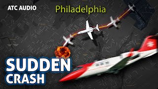 FULL ATC AUDIO | Medevac Learjet 55 Crash in Philadelphia. Real ATC