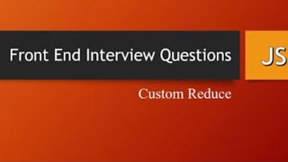 custom reduce in javascript #javascript #interview #frontend #webdevelopment #reactjs #programmer
