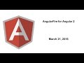 AngularFire for Angular 2