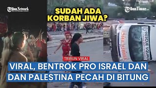 Breaking News : Massa Pendukung Israel dan Pro Palestina Bentrok Di Bitung Sulawesi Utara