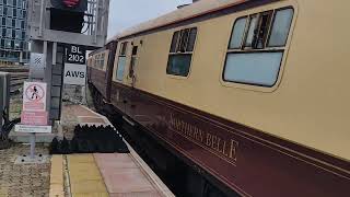 here is 57601 departs for Oxford with a 2 Tone with 57313 on the rear on the northern bell train