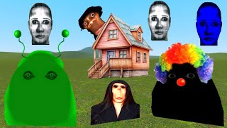 Angry Munci Family Vs ungalia vs selene delgado nextbot vs Towers In Garry's Mod!