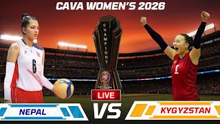 Nepal vs Kygyzstan Cava Women's Volleyball Championship 2026 Live Score And Commentry
