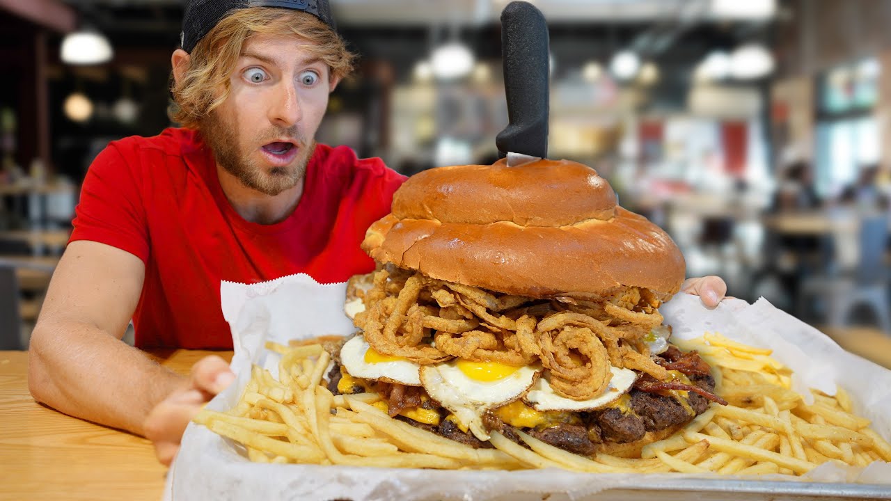 THIS BURGER CHALLENGE HAS DEFEATED 1,000+ PEOPLE! | ELECTRIC EATS THE ...