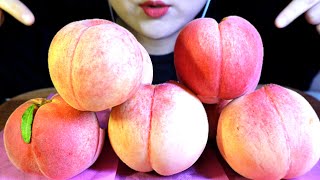 🍑여러분은 물복? 딱복? 저는 복숭아면 사랑이에요! 복숭아 먹방 peaches!🍑 Fruit 桃 ลูกพีช персик trái đào│ASMR FOOD MUKBANG│