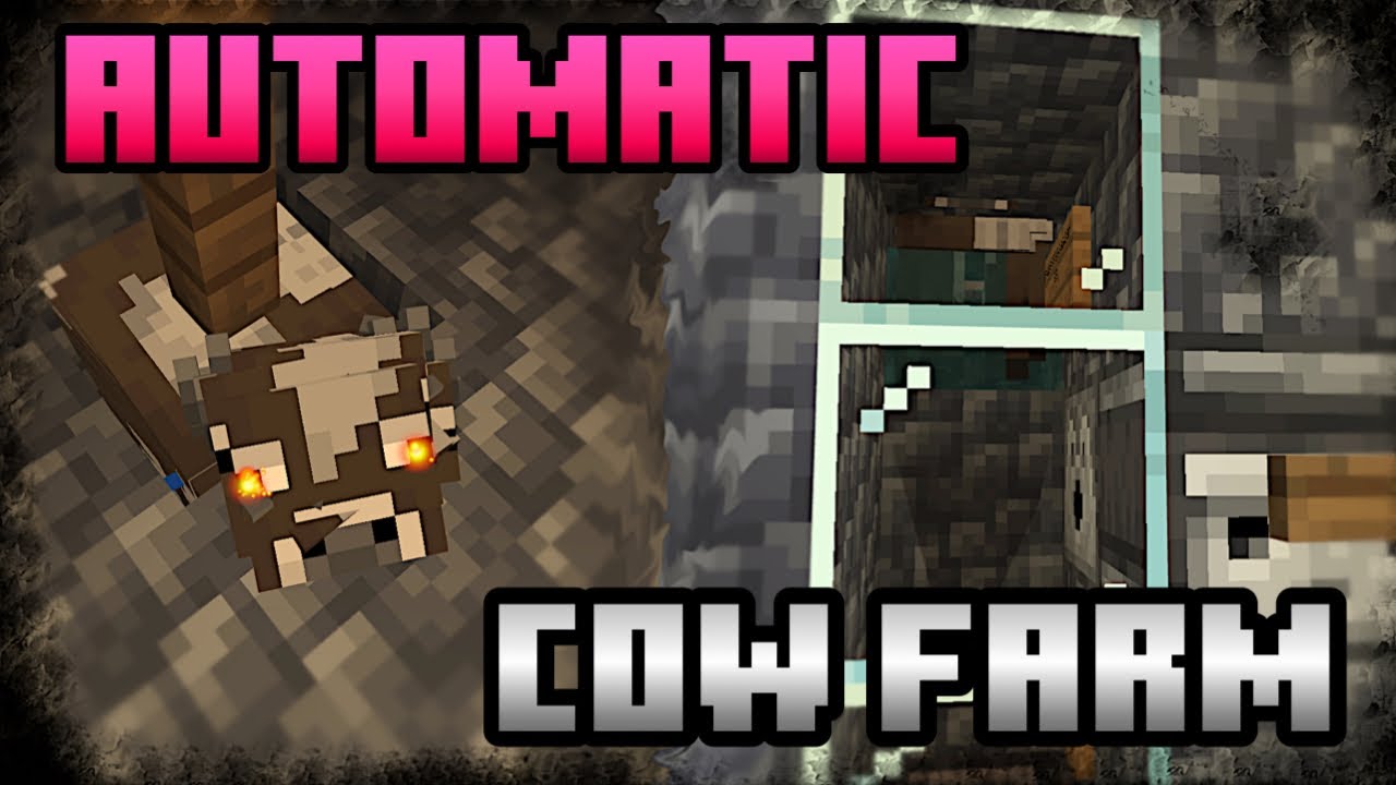 Automatic Cow Farm Minecraft 1 20 Youtube