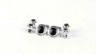 Tateossian Silver Bond Street Cufflinks and Studs - Round