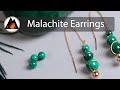 How to Make Wire Spiral Malachite Earrings