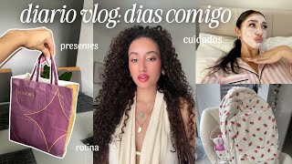 diario vlog 1: rotina escolar, presentes de aniversario, criando conteudo💗