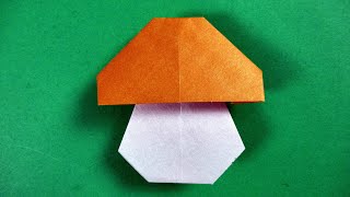 How to make a paper mushroom - origami mushroom