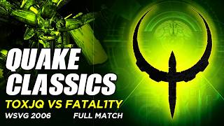 BEST QUAKE 4 GAME OF ALL? toxjq vs Fatal1ty | Quake Classics w/Av3k & ins