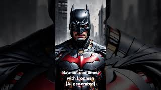 Batman combined with Ironman#ai #batman #ironman #dc #marvel