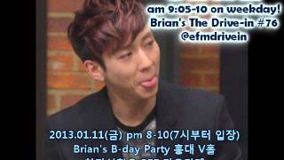 [Radio] 2013.01.01 TBS efm DJ Brian's The Drive in #76