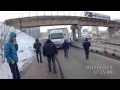 Фуры застряли под мостом в Бердске