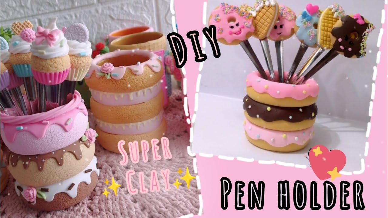 Pinterest рџ њ Inspired Pen Holder Made From Super Clay Diy Super