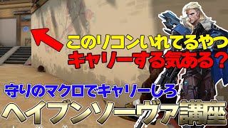 【イモータルが解説】マクロでキャリーしたきゃこの動画を見ろ！ヘイブンソーヴァ講座【valorant講座】