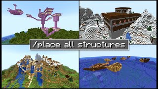 Minecraft - How To Place All Structures