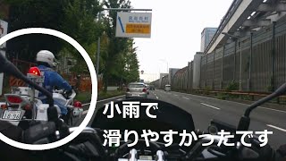 PCX（KF30）・ビビるエキゾーストノート発進！白バイさんが, 環状線西向きを取り締まり中！～リバーガーデン大きくＵターン！セルシー側, 上新田橋北交差点で転回！東向き臨む！～～～