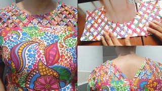 How to Create a Basket Design Neckline / Basket Weave for front and back yoke / Beginners friendly