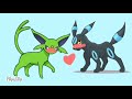 umbreon x espeon full movie animation desc ❤