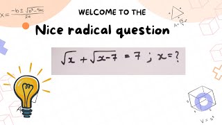 radical question #maths#radical#brainskills#mathtricks#radicalequation#studytips