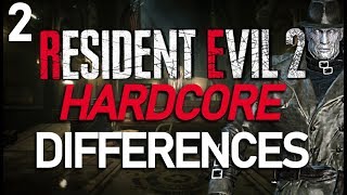 Resident Evil 2 Hardcore Mode Differences - Mr.X, Final Boss \u0026 More (PART 2)