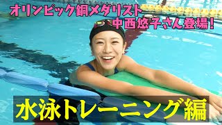 【マラソンガチ企画】オリンピック銅メダリストに教わる水泳トレーニング！