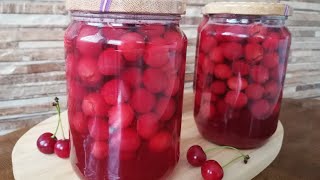 Kako pasterizovati višnje? 🍒Kompot od višanja 🍒 Višnje u teglama