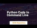 python code in command line