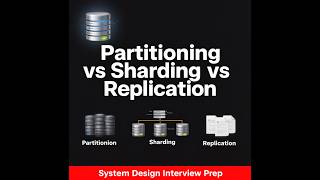 Partitioning vs Sharding vs Replication – Explained in 5 Minutes for Interviews