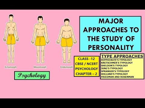 What are the main approaches to the study of personality?