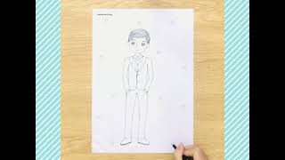 Hướng dẫn cách vẽ chú rể đơn giản | Cách vẽ chú rể dễ nhất | How to draw groom easy | Cách vẽ chú rể