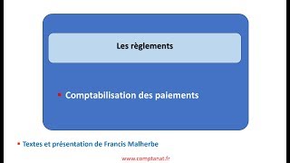 Comptabilité privée : les règlements