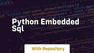 python embedded sql