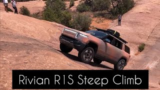 Rivian R1S Steep Climb! #moab #shorts