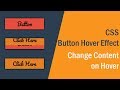 CSS Button Hover Effects | Change Content on Hover CSS | csPoint