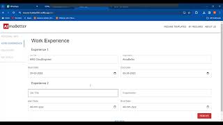 Module 3: Almabetter Capstone Project | Resume Builder | Frontend Development