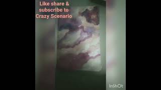 Dreamy sky water colour painting || #crazy scenario