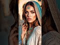 4k ai art lookbook video of arabian ai girl ｜ ethereal bohemian model in flowing attire