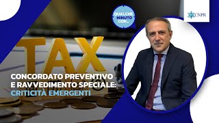 Fabrizio Poggiani - Concordato preventivo e ravvedimento speciale: criticità emergenti